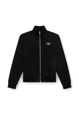 s-ginni-zip-od Sweatshirt mit Reißverschluss und metallischem Logo