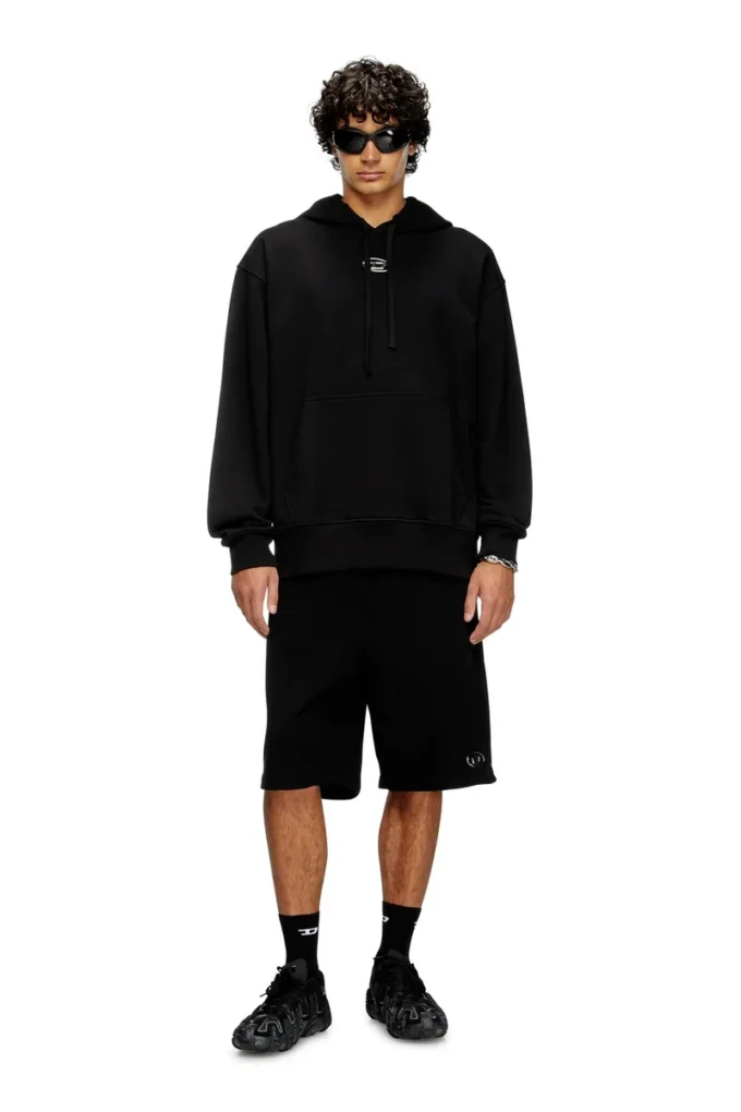 s-macs-hood-od Hoodie mit Metallic-Logo
