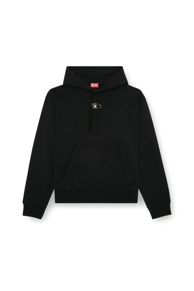 s-macs-hood-od Hoodie mit Metallic-Logo