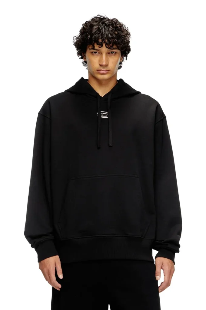 s-macs-hood-od Hoodie mit Metallic-Logo