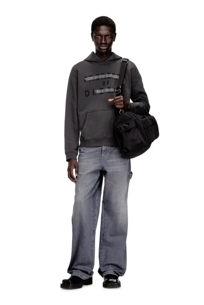 s-norman-hood Baumwoll-Hoodie mit D-Applikation s-norman-hood Baumwoll-Hoodie mit D-Applikation