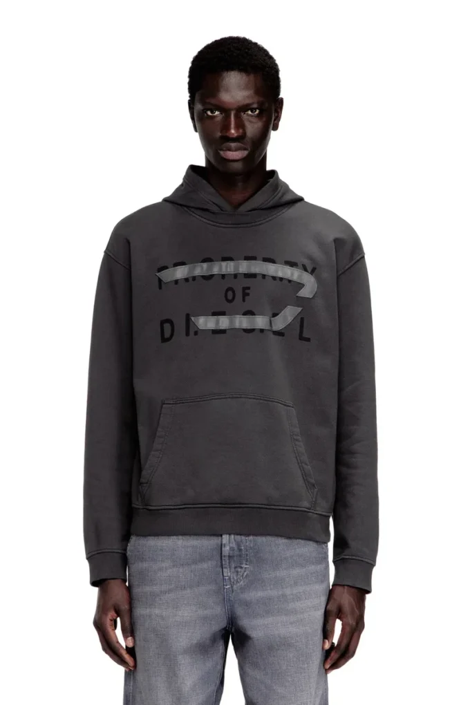 s-norman-hood Baumwoll-Hoodie mit D-Applikation s-norman-hood Baumwoll-Hoodie mit D-Applikation