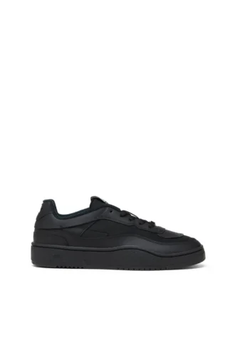 s-oval skate low S-Oval Skate – Sneakers aus Leder mit Stoffbesatz