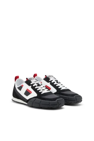 s-pagodha low S-Pagodha-Sneaker aus Leder, Wildleder und Ripstop