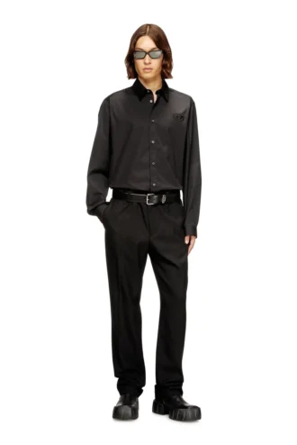 s-simply-gsbh Stretch-Popelinehemd mit Stickerei