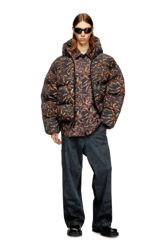 s-simply-spider-pjbk Lyocell-Hemd mit Allover-Print s-simply-spider-pjbk Lyocell-Hemd mit Allover-Print