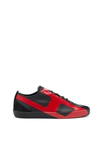 s-slante-d low S-Slante-D-Sneaker aus Wildleder und Leder mit D-Logo