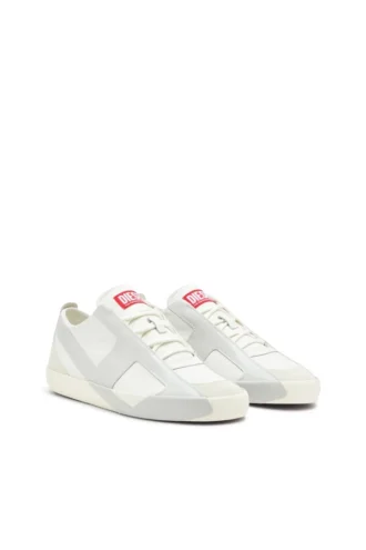 s-slante-d low S-Slante-D-Sneaker aus Wildleder und Leder mit D-Logo