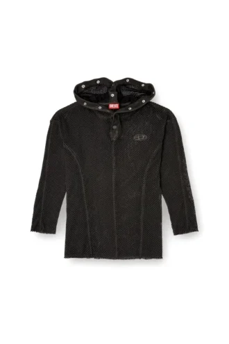 s-thug-fishnet Fishnet-Hoodie mit durchgehender Kapuze