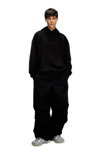 s-ummer-bigoval Hoodie mit geprägtem ovalen D
