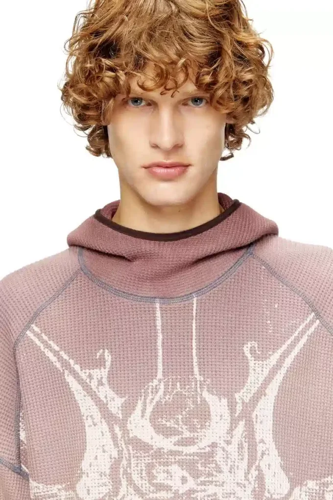 s-waf-hood-new Verblasster Waffel-Hoodie mit Grafikprint s-waf-hood-new Verblasster Waffel-Hoodie mit Grafikprint