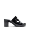 sa-bonnie Sa-Bonnie-Heeled Gummi-Pantoletten mit ausgeschnittenem Logo sa-bonnie Sa-Bonnie-Heeled Gummi-Pantoletten mit ausgeschnittenem Logo