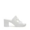 sa-bonnie Sa-Bonnie-Heeled Gummi-Pantoletten mit ausgeschnittenem Logo sa-bonnie Sa-Bonnie-Heeled Gummi-Pantoletten mit ausgeschnittenem Logo