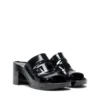sa-bonnie Sa-Bonnie-Heeled Gummi-Pantoletten mit ausgeschnittenem Logo sa-bonnie Sa-Bonnie-Heeled Gummi-Pantoletten mit ausgeschnittenem Logo