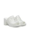 sa-bonnie Sa-Bonnie-Heeled Gummi-Pantoletten mit ausgeschnittenem Logo sa-bonnie Sa-Bonnie-Heeled Gummi-Pantoletten mit ausgeschnittenem Logo
