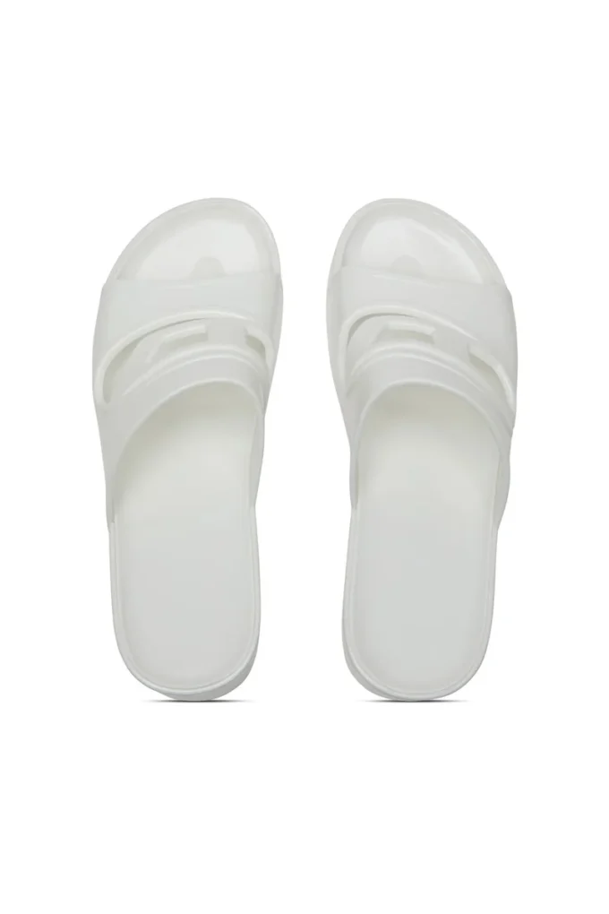 sa-bonnie Sa-Bonnie-Heeled Gummi-Pantoletten mit ausgeschnittenem Logo sa-bonnie Sa-Bonnie-Heeled Gummi-Pantoletten mit ausgeschnittenem Logo