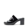 sa-bonnie Sa-Bonnie-Heeled Gummi-Pantoletten mit ausgeschnittenem Logo sa-bonnie Sa-Bonnie-Heeled Gummi-Pantoletten mit ausgeschnittenem Logo