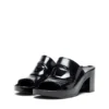 sa-bonnie Sa-Bonnie-Heeled Gummi-Pantoletten mit ausgeschnittenem Logo sa-bonnie Sa-Bonnie-Heeled Gummi-Pantoletten mit ausgeschnittenem Logo