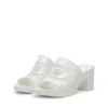 sa-bonnie Sa-Bonnie-Heeled Gummi-Pantoletten mit ausgeschnittenem Logo sa-bonnie Sa-Bonnie-Heeled Gummi-Pantoletten mit ausgeschnittenem Logo