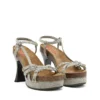 Sandale d-woodstock 105 Plateau-Sandalen D-Woodstock-Strappy aus Denim Sandale d-woodstock 105 Plateau-Sandalen D-Woodstock-Strappy aus Denim