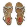 Sandale d-woodstock 105 Plateau-Sandalen D-Woodstock-Strappy aus Denim Sandale d-woodstock 105 Plateau-Sandalen D-Woodstock-Strappy aus Denim
