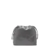 Scrunch-D-Bucket Scrunch-D-Bucket-Tasche aus glänzendem, geknittertem Leder