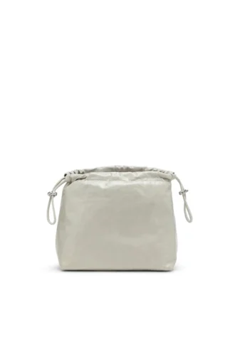 Scrunch-D-Bucket Scrunch-D-Bucket-Tasche aus glänzendem, geknittertem Leder