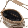 Scrunch-D-Bucket Scrunch-D-Bucket-Tasche aus glänzendem, geknittertem Leder