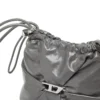 Scrunch-D-Bucket Scrunch-D-Bucket-Tasche aus glänzendem, geknittertem Leder