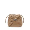 Scrunch-D-Bucket Scrunch-D-Bucket-Tasche aus glänzendem, geknittertem Leder