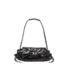 scrunch-d Schultertasche Scrunch-D S-Schultertasche aus geknittertem Leder scrunch-d Schultertasche Scrunch-D S-Schultertasche aus geknittertem Leder