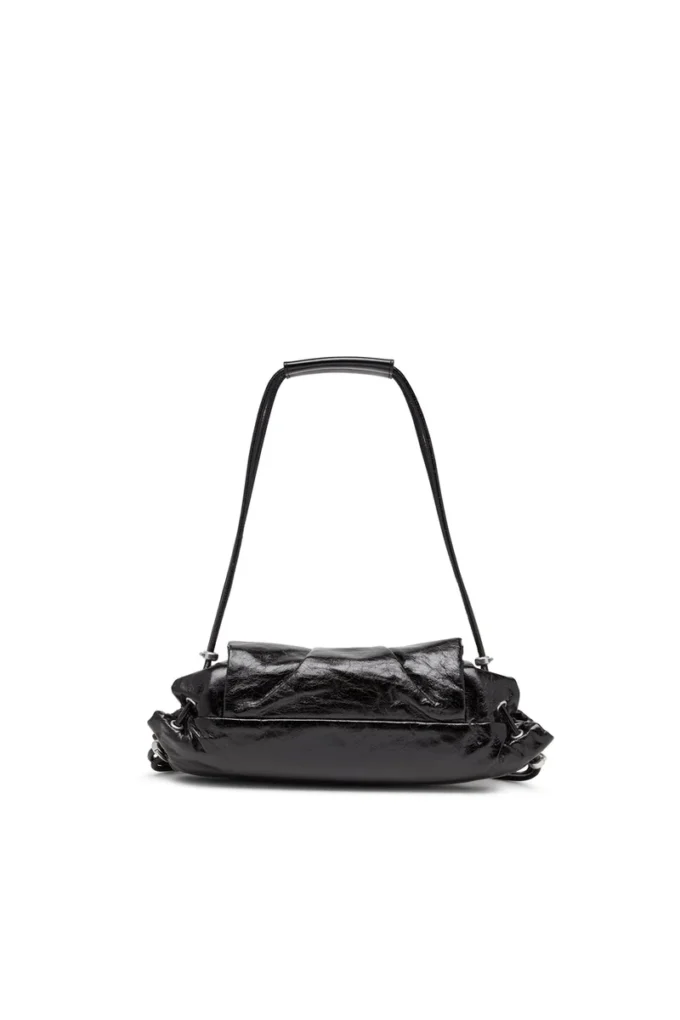 scrunch-d Schultertasche Scrunch-D S-Schultertasche aus geknittertem Leder scrunch-d Schultertasche Scrunch-D S-Schultertasche aus geknittertem Leder