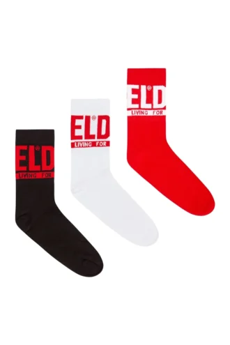skm-ray-threepack 3er-Pack Socken mit Logo-Bündchen