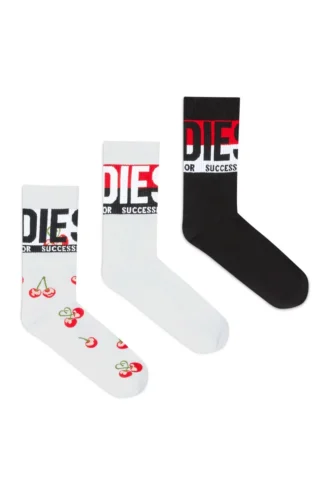 skm-ray-threepack Dreierpack Baumwollsocken mit Jacquard-Motiven
