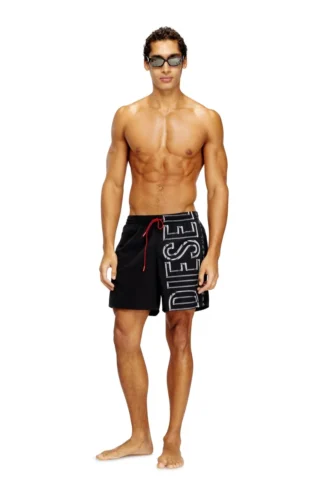 soccer-41-d-core Badeshorts mit übergroßem Logo-Print