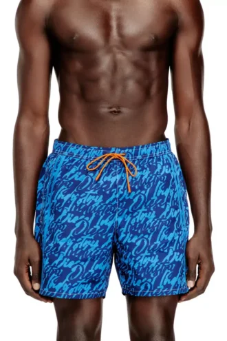 soccer-41-d-pop Badeshorts mit durchgehendem Logo-Print