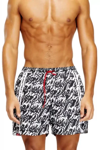 soccer-41-d-pop Badeshorts mit durchgehendem Logo-Print