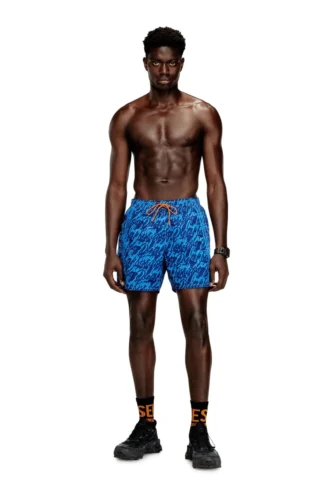 soccer-41-d-pop Badeshorts mit durchgehendem Logo-Print
