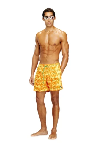 soccer-41-d-pop Badeshorts mit durchgehendem Logo-Print