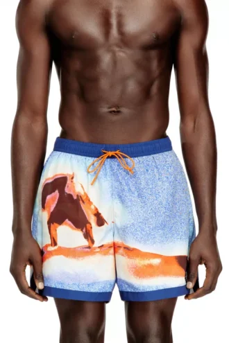 soccer-41-d-pop-c Badeshorts mit durchgehendem Surfbrett-Print