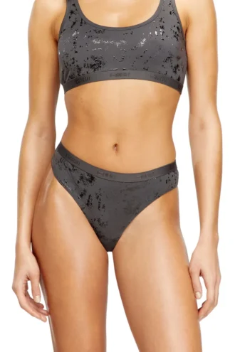 stars-gft String aus Stretch-Baumwolle mit Metallic-Effekt