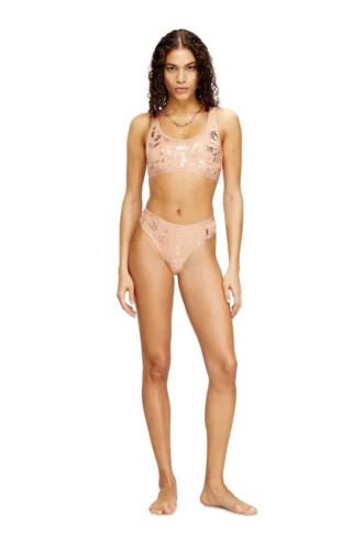 stars-gft String aus Stretch-Baumwolle mit Metallic-Effekt