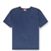 t-adjind-new Distressed T-Shirt mit Denim-Effekt t-adjind-new Distressed T-Shirt mit Denim-Effekt