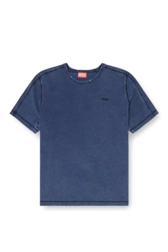 t-adjind-new Distressed T-Shirt mit Denim-Effekt