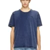 t-adjind-new Distressed T-Shirt mit Denim-Effekt t-adjind-new Distressed T-Shirt mit Denim-Effekt