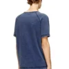 t-adjind-new Distressed T-Shirt mit Denim-Effekt t-adjind-new Distressed T-Shirt mit Denim-Effekt