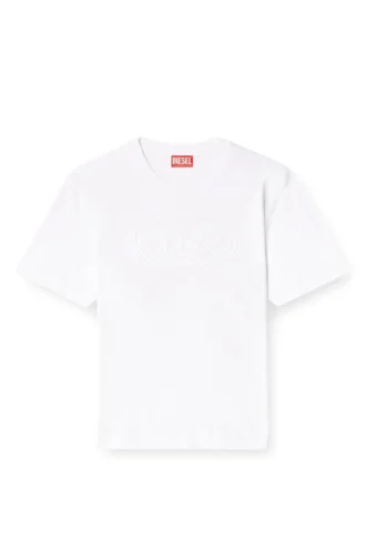 t-adjust-bigoval T-Shirt mit geprägtem ovalen D