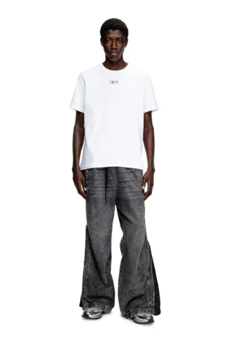t-adjust-od T-Shirt mit metallischem Oval D