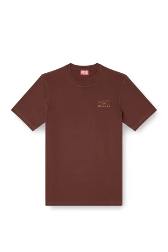 t-adjust-v5 Reguläres Baumwoll-T-Shirt mit Puffdruck