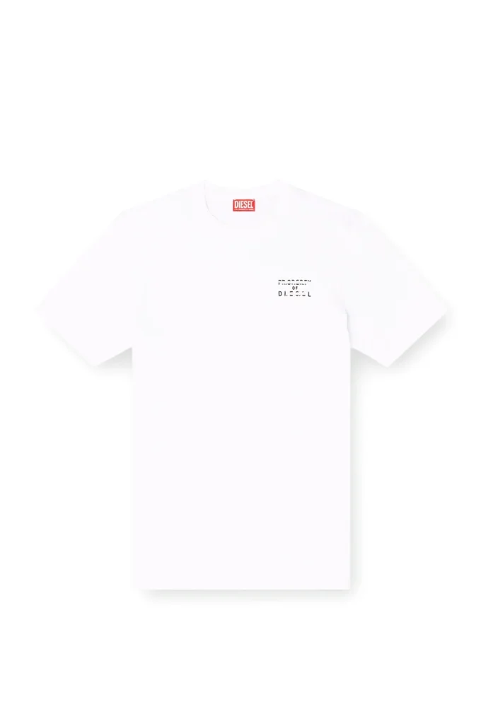 t-adjust-v5 Reguläres Baumwoll-T-Shirt mit Puffdruck